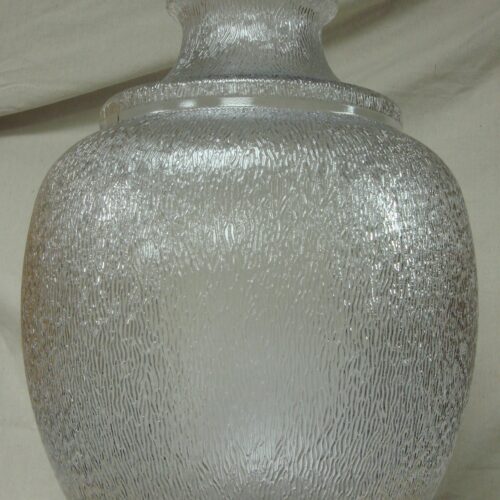 Outdoor Street 24" Lamp Light Fixture Lens Clear Acorn Shade 8" Neck